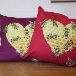 "Luxury ""Bee My Honey"" Cushion in " - thumbnail 2