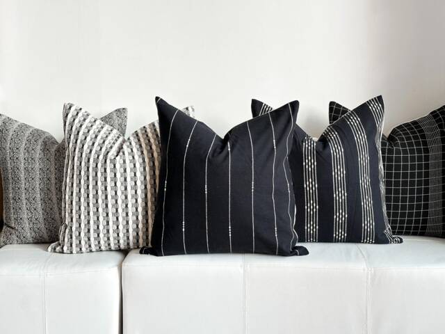 Combo Pillow Set Of 5 Indigo Pillow Cover - image 1