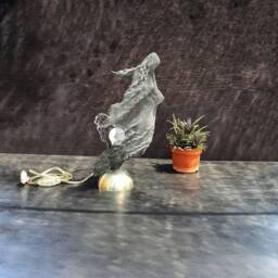 Table Lamp Modern Metal Contemporary Abstract Sailor Love Ooak - thumbnail 3