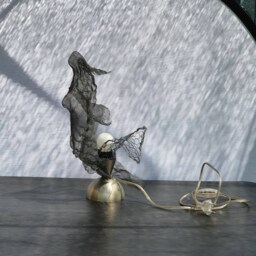 Table Lamp Modern Metal Contemporary Abstract Sailor Love Ooak - thumbnail 4