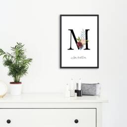 Mother's Day Print, Day Gift, Gift For Mum, Mummy, Mum Idea, A4, Family Letter M, M Is Mother Print - thumbnail 3