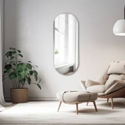 Oval Full Length Mirror, Mirror Wall Decor, Hallway Bathroom Home Hanging Wedding Gift, New Gift