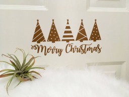 Christmas Decal/ Decor/ Vinyl Wall Entry Way Porch Christmas/ Free Shipping - thumbnail 1
