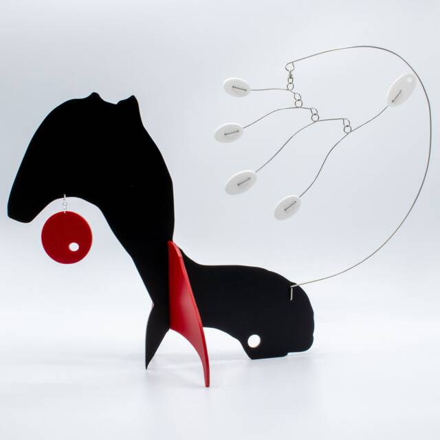 Kineticats Fox Stabile Art Sculpture Abstract Animal Kinetic Mobile - image 1