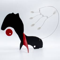 Kineticats Fox Stabile Art Sculpture Abstract Animal Kinetic Mobile