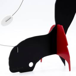 Kineticats Fox Stabile Art Sculpture Abstract Animal Kinetic Mobile - thumbnail 3
