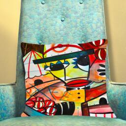 Decorative Home Pillow Cover, Circus Art, Nursery Pillow, Christmas Gifts, Trending Gift Ideas, Colorful Pillows, Throw Pillow, Accent - thumbnail 2