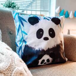 Panda Nursery Cushion Cover - Kids For Children's Bedrooms & Baby's - thumbnail 2