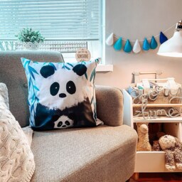 Panda Nursery Cushion Cover - Kids For Children's Bedrooms & Baby's - thumbnail 3