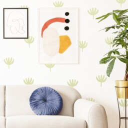 Flower Wall Decals - Modern Stickers, Woodland Nursery Decor, Kids Room Art, Scandinavian Home Decor - thumbnail 3