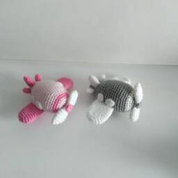 Amigurumi Airplane Baby Mobile Amigurumi Toys Nursery Decor Baby Gift Keychain Handmade Stuffed Toys Gift Preemie Kids Christmas Toy - thumbnail 4