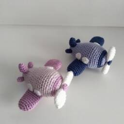 Amigurumi Airplane Baby Mobile Amigurumi Toys Nursery Decor Baby Gift Keychain Handmade Stuffed Toys Gift Preemie Kids Christmas Toy - thumbnail 3