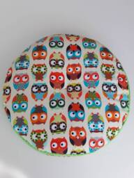 "Seat Cushion, Floor & Kindergarten Cushion ""Owl." - thumbnail 1