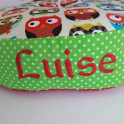 "Seat Cushion, Floor & Kindergarten Cushion ""Owl." - thumbnail 3