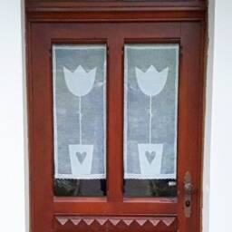 Lace Linen Curtain Tulip - Scandinavian Style Curtains Curtains Modern Rustic Made To Measure - thumbnail 3