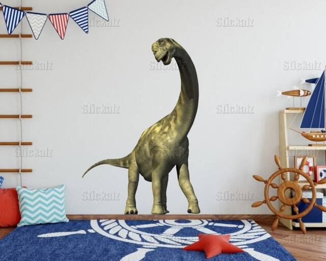 Dinosaur Full Color Decal, Diplodocus Color Sticker, Wall Art Cn 019 - image 1