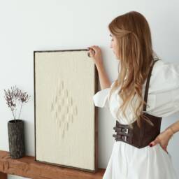 Framed Vii - Modern Wall Decor Wool Tapestry - thumbnail 3