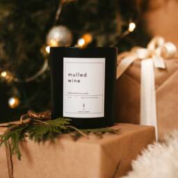 Mulled Wine Soy Candle Autumn Natural Cinnamon Spiced Christmas Gift For Her Eco Friendly Cosy Birthday - thumbnail 3