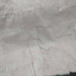 Real Rabbit Fur Blanket Throw Light Pink, Home Warmer - thumbnail 3