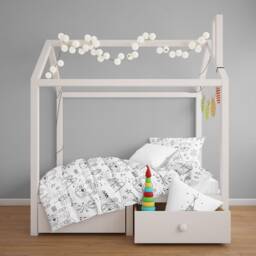 Bears & Mountains Bedding, Duvet Covers, Fitted Sheets, Bear Childrens Room Decor, Kids Unisex Bedding - thumbnail 2