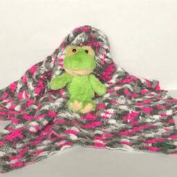 Pink & Grey Baby Blanket - thumbnail 3
