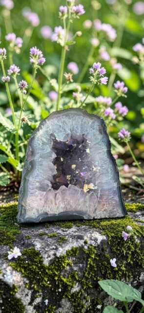 Amethyst Aura Cathedral Geodes - Rainbow Crystal Display Pieces - Luna By Louise, Shop UK - image 1