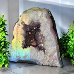 Amethyst Aura Cathedral Geodes - Rainbow Crystal Display Pieces - Luna By Louise, Shop UK - thumbnail 4