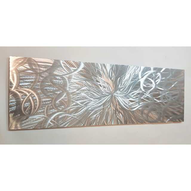 Confused Nova Silver Metal Wall Art, By R Toomer Art - image 1