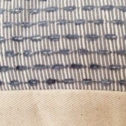 Blue Gray Striped Pillow Cover - thumbnail 3