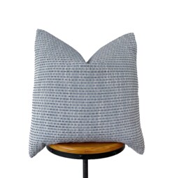 Blue Gray Striped Pillow Cover - thumbnail 1