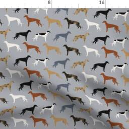 Dogs Throw Blanket - Hounds Brindle Greyhound Dog Breed Rescue Greyhounds By Petfriendly - thumbnail 4