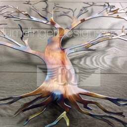 11Th Anniversary - Steel Maple Tree Of Life Wall Art - thumbnail 3