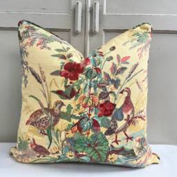 Schumacher Quail Meadow Spring Traditional Luxury Designer Cushion Sofa Throw Pillow Cover - thumbnail 3