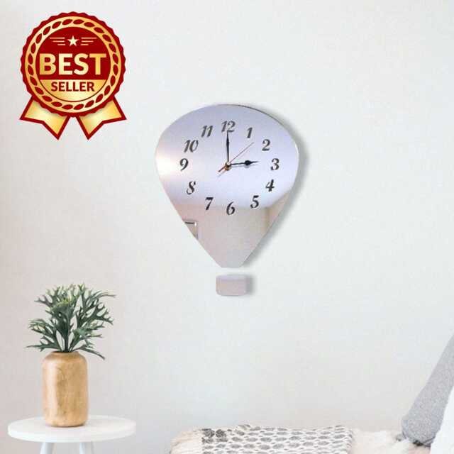 Hot Air Balloon Acrylic Clock - Many Colours Available - Bespoke Shapes & Sizes Made - image 1