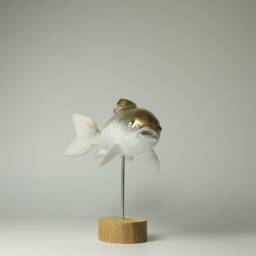 Wooden Koi Sculpture - Big - 1 - thumbnail 3