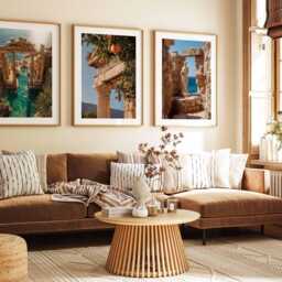 Italy Set Of 3 Wall Art Travel Poster, Art, Home Decor, Photography Mediterranean Coastal Gift - thumbnail 2
