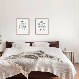 Eucalyptus & Fern Watercolor Print Set Botanical Wall Art - thumbnail 4