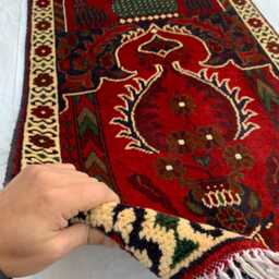 Handmade Wool Prayer Rug Turkish Style Islamic Sajjadah - 4.1x2.4 Ft - thumbnail 4