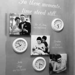 Family Names Wall Decal - in These Moments Time Stood Still Custom Family Room Sticker - thumbnail 3