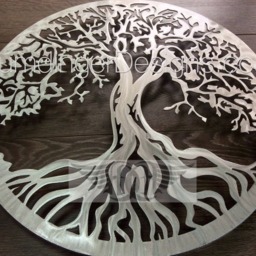 10Th Anniversary Aluminum Tree Of Life - Metal Wall Art - thumbnail 2