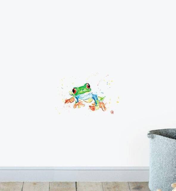 Tree Frog Wall Sticker Decal - Illustration Stickers, Animals Decals, Home Decor, Art, Illustrations