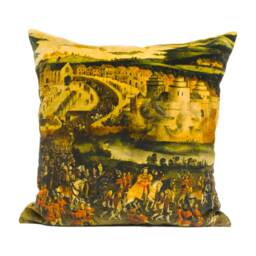 The Royal Collection - Cloth Of Gold Peridot English Historical Henry Viii Cushion Cover Handmade Throw Pillow Designer Home D??cor - thumbnail 2
