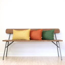 Burnt Orange Layered Fringe Pillow Cover, 12x20 Cushion Decorative Lumbar By Jillianrenedecor - thumbnail 4