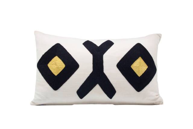 xox Embroidered Pillow