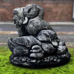 Stone Family Duck Decor Garden Large Statues Set Concrete Ducklings Ornament Outdoor Animal Sculpture Bird Lover Gift - thumbnail 3