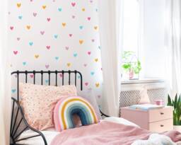 Heart Wall Decals - Peel & Stick Stickers, Kids Room Decor, Nursery Art, Polka Dot - thumbnail 1