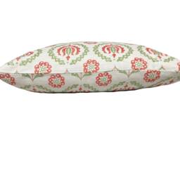 Jane Churchill Kira Red/Green Cushion Cover Pillow Double Sided - thumbnail 2