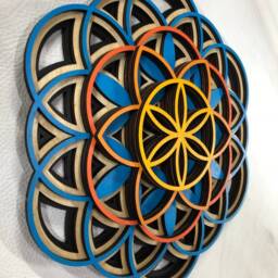 Flower Of Life Mandala Wall Art 12 - thumbnail 2