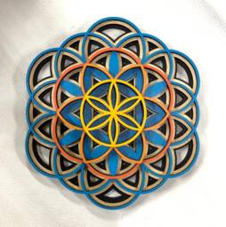 Flower Of Life Mandala Wall Art 12 - thumbnail 1