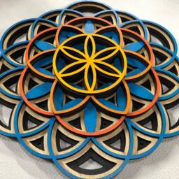 Flower Of Life Mandala Wall Art 12 - thumbnail 3